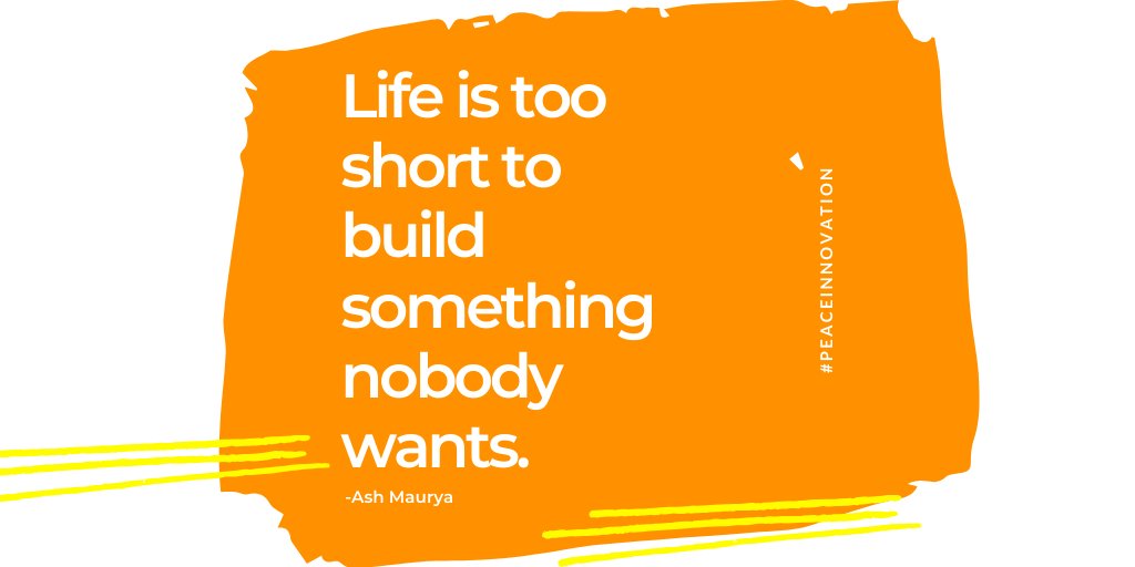 peaceinnovation's tweet photo. Life is too short to build something nobody wants.
#tech #entrepreneur #startup #pioneerpeace #peacenetwork #pin #peacetech #worldpeace #sustainibility #learning #executiveed #behaviordesign #gamedesignthinking #behaviorchange #culture #gdt #peaceinnovation https://t.co/ZvEU0abhXV