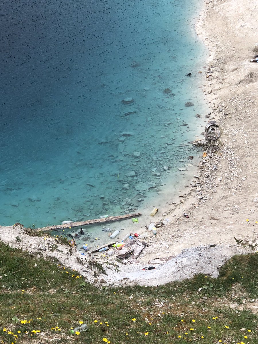 hargravesae's tweet photo. here are pictures of the blue lagoon now it’s become a popular destination for people of my generation during lockdown. Although it’s not a natural pool of water, it’s beautiful to look at, or was. What an embarrassment. It’s really not hard to pick up your shit. cunts. https://t.co/XTcX04Tskh