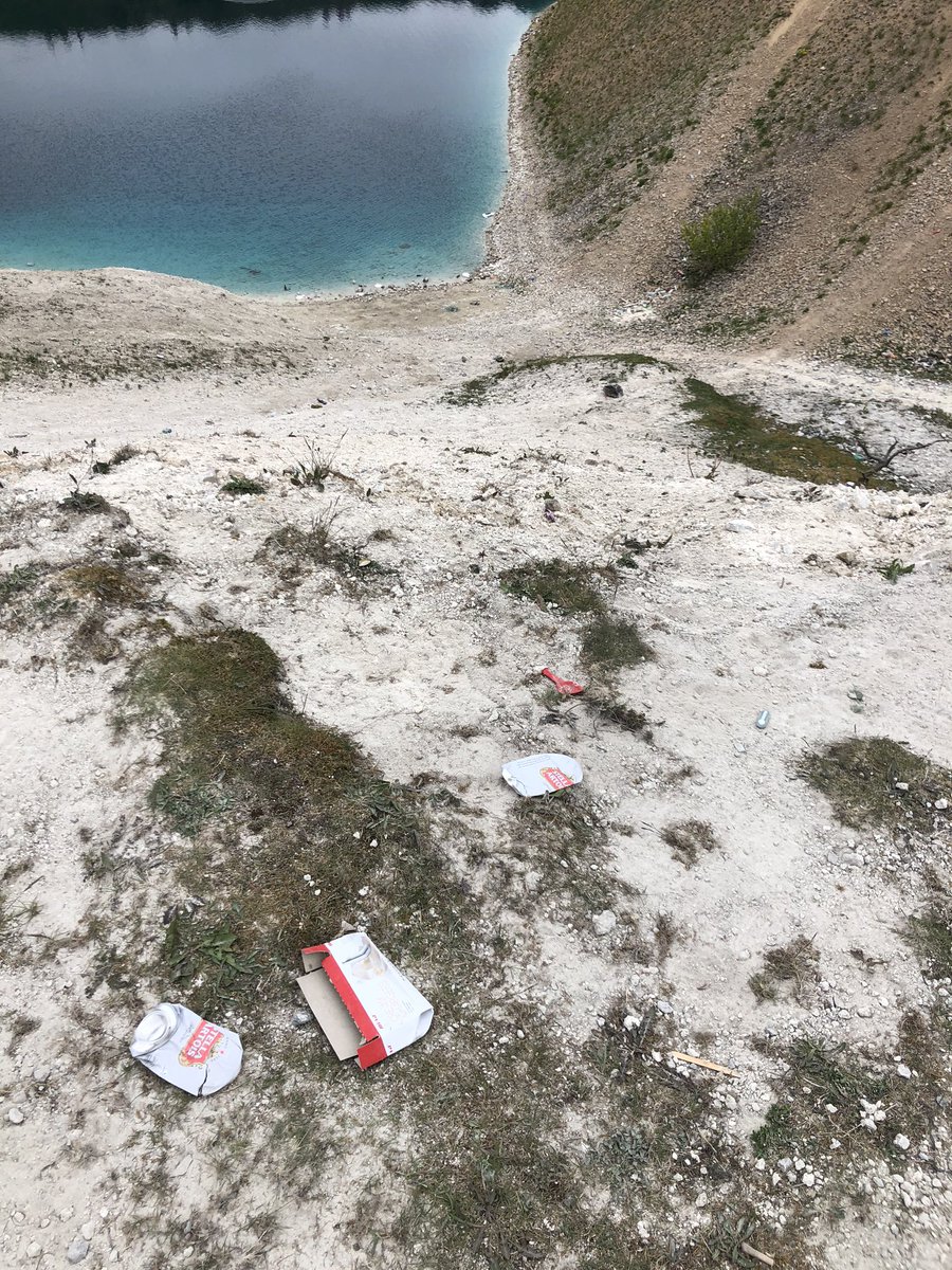 hargravesae's tweet photo. here are pictures of the blue lagoon now it’s become a popular destination for people of my generation during lockdown. Although it’s not a natural pool of water, it’s beautiful to look at, or was. What an embarrassment. It’s really not hard to pick up your shit. cunts. https://t.co/XTcX04Tskh