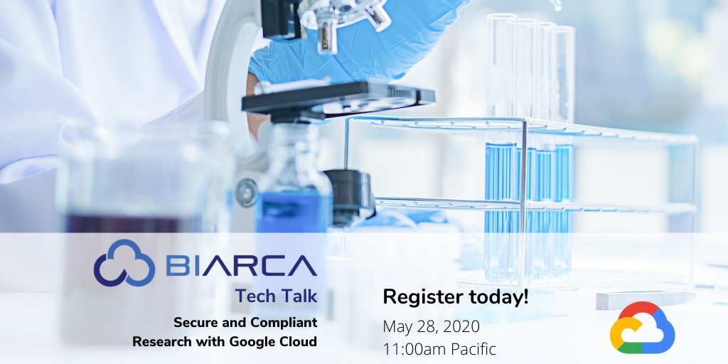 biarcaInc's tweet photo. Attend Biarca Tech Talk on May 28th @11am to accelerate your research.
Register here: https://t.co/Etw1vYo3DW

#GoogleCloud, #Biarca, #GKE, #CloudMigration, #CloudSecurity, #HIPAA, #COVID19, #Weareinthistogether, #UniversityResearcher, #HealthcareResearch, #healthcaresolutions https://t.co/j0Ro1PaNai