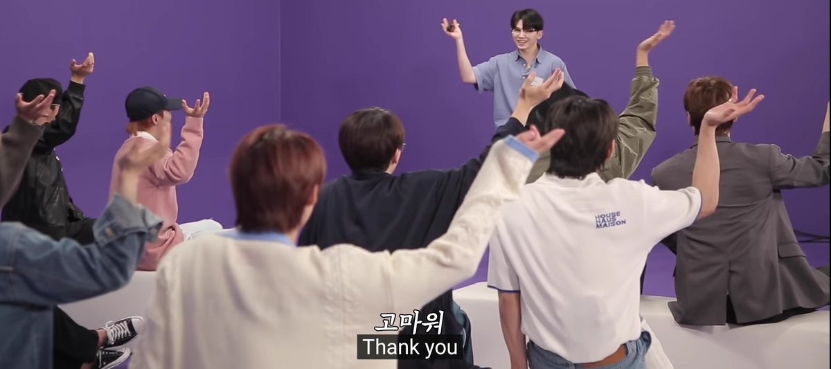 The hand motion the members did goes back to their Twitter Live when they all made fun of Dino.Reference: 190122 Twitter Blueroom Live Q&A with Seventeen #SEVENTEEN  @pledis_17