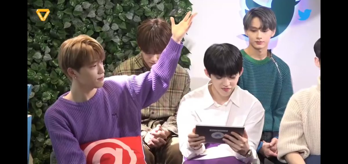 The hand motion the members did goes back to their Twitter Live when they all made fun of Dino.Reference: 190122 Twitter Blueroom Live Q&A with Seventeen #SEVENTEEN  @pledis_17