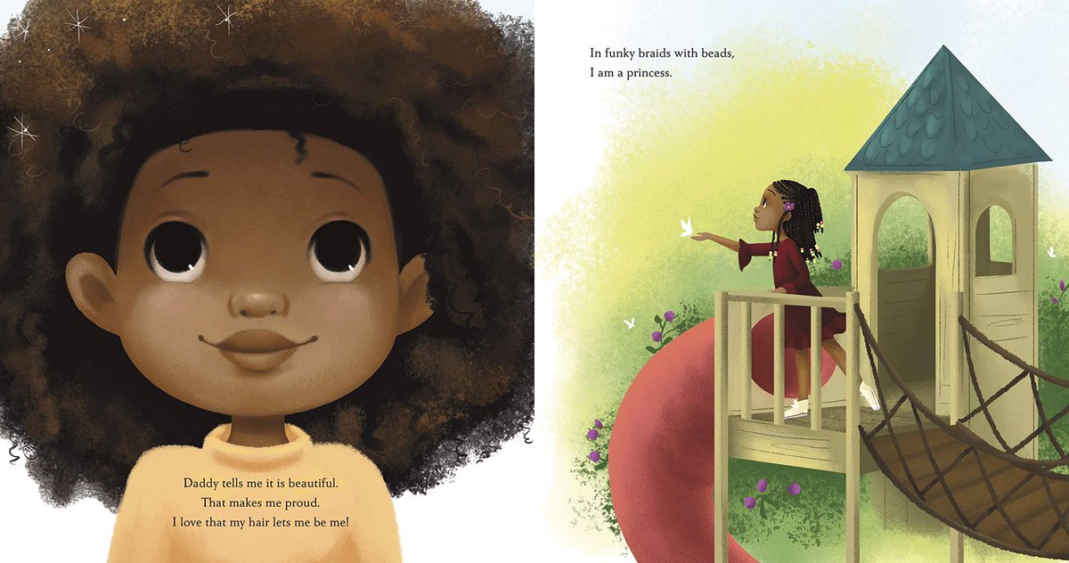One of my recent discoveries is ‘Hair Love’ written by Matthew A. Cherry, illustrated by Vashti Harrison. It’s a beautiful tender story showing the close and loving relationship that a father has with his daughter. What are some of yours? #OURfPBookBlether