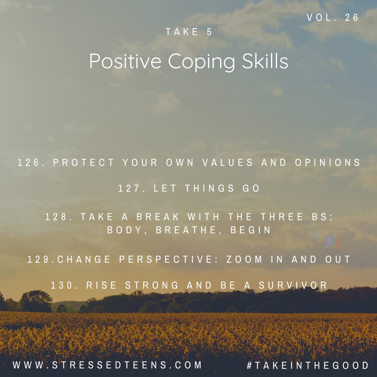 ShambhalaPubs's tweet photo. Today's #take5 positive coping skills reminds us to protect our own opinions and values.
Learn more about #TakeInTheGood: https://t.co/M86Ciz6FXX https://t.co/hiZxTuzGv3