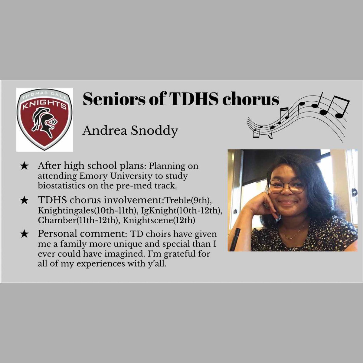 Class of 2020 Senior Sendoff: Andrea Snoddy!