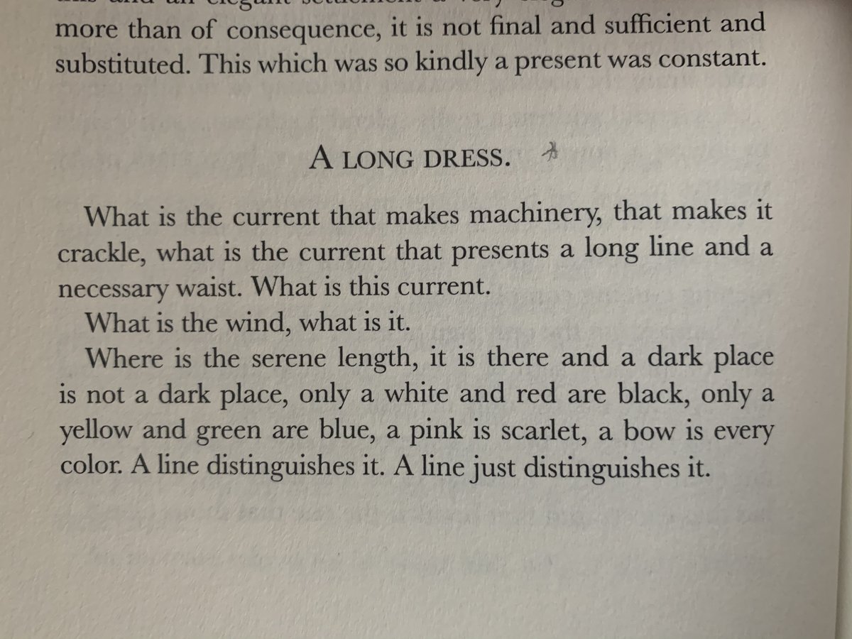 aameliaadaa's tweet photo. from Tender Buttons 
(what was it Stein said about paragraphs being emotional but sentences not?) https://t.co/ulRg1jbn6B