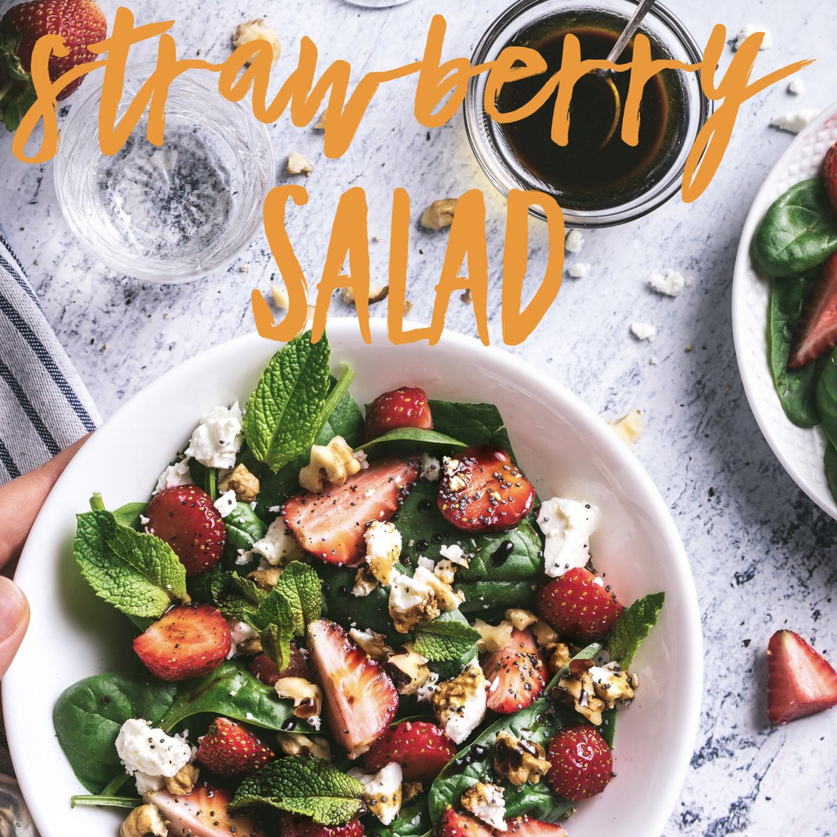 PasquinisFIF's tweet photo. NEW Special this week (Wed-Sat):  Strawberry Salad. Keep your house cool this week by ordering out:  https://t.co/ZmnxySUpTh.  #beattheheat #staycool. https://t.co/rmGaTcJmy1