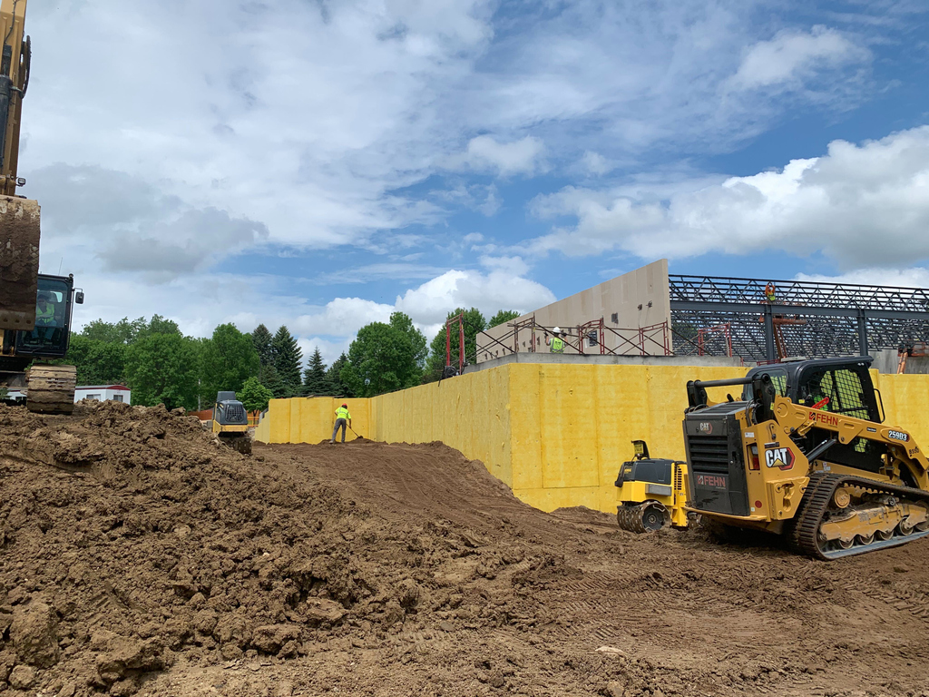 flbc_edu's tweet photo. After one week of wet weather, crews are back filling and installing the roof of the gymnasium. We are still on track for a December opening!
#FLBCnation #studentlifecenter #conquerors #forHim #gymnasium https://t.co/FUxrjWVnMp