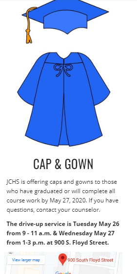 Ms_SRK's tweet photo. @JeffCoHS @JCPSeSchool Remember last day for drive-up cap &amp; gown pick-up is tomorrow starting at 1p.m.

More info. at https://t.co/6KfMQFHan9 https://t.co/M7Za1NMwMq