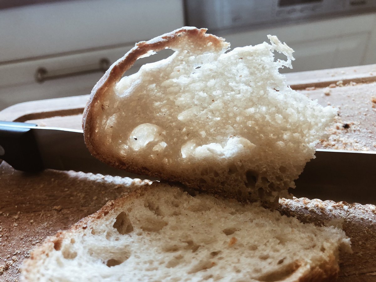 kongroove's tweet photo. Crumb shots &amp; four loaves of delicious sourdough bread. My bread making repertoire is getting richer with the each experiment. Can’t wait to bake some sourdough #gevrek 😍🥨 #foodnerd #experimentalkitchen #flavoursoftheworld #sourdough #sourdoughbread #ekşimaya #ekşimayalıekmek https://t.co/nBrSMRdPl8