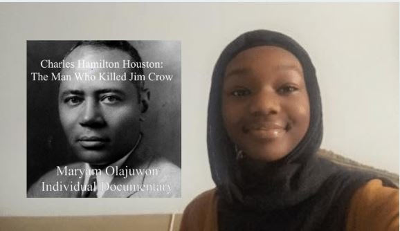 janus_dr's tweet photo. Congratulations also goes to my sophomore student, Maryam Olajuwon who won at state for Special Topics -African American for her documentary on Charles Hamilton Houston. I am so proud of her! @NationalHistory @OzzieAhl2 @RockHillSchools #OneteamOnemissionOneRockHill https://t.co/s30MQNXWK7