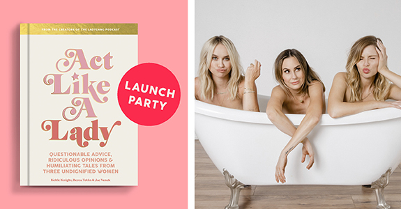 CrownPublishing's tweet photo. Ready to live your own best lady life? Celebrate the launch of @TheLadyGang's new book, ACT LIKE A LADY! 

Grab your tickets here: https://t.co/YggxCqM2qA https://t.co/PqeGaCUtxZ