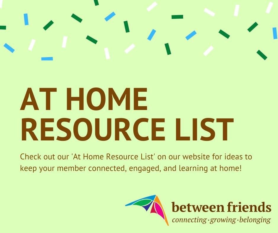 calgarybfc's tweet photo. We've been developing a list of resources for our members and families to enjoy at home. The resources are divided first by age group and then by category.

Visit our 'At Home Resource List' today! ➤ https://t.co/lyPl1LsGqN

#BetweenFriendsYYC #StayConnected #ResourceList #YYC https://t.co/aGDu78ioXf
