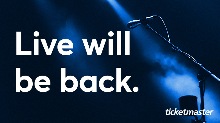 TicketmasterIre's tweet photo. #LiveWillBeBack In the meantime, we’ve put together a number of different resources which you can enjoy now. Check out! 🎤⚡⤵
>>> https://t.co/iAm84VOryA https://t.co/AC5tk6DVcp