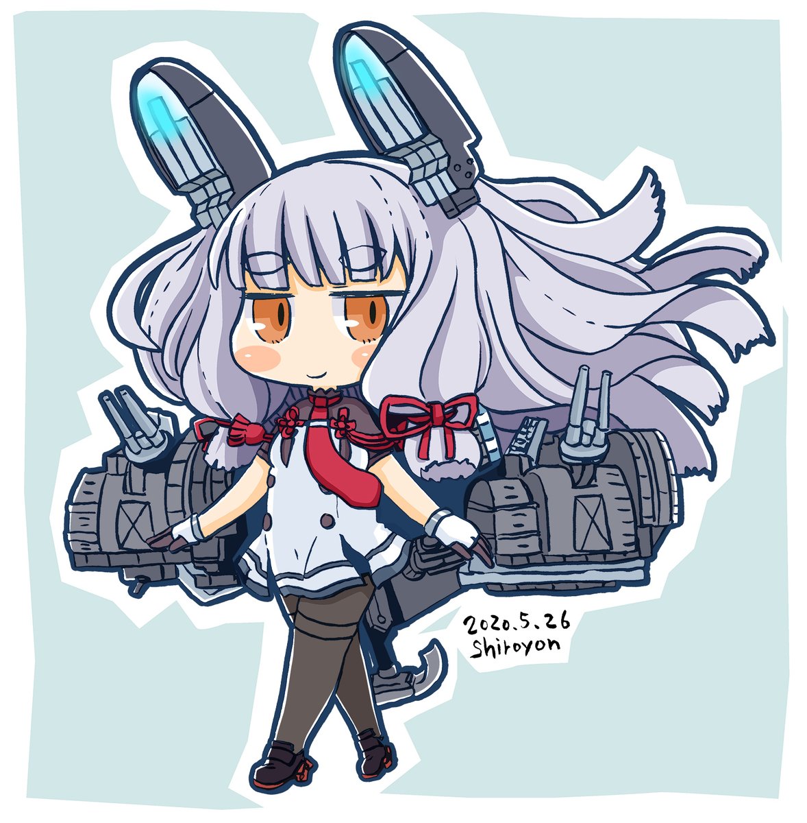 叢雲(艦これ) ,叢雲改二 「叢雲改二
←2020 2016→ 」|白四@EPFCのイラスト