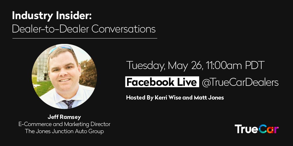 Serving those who protect us all is a special honor. Join us as we discuss tips and best practices with Jeff Ramsey of Jones Junction Auto Group, an organization that prides itself on serving and supporting the military community - including car shoppers. facebook.com/TrueCarDealers