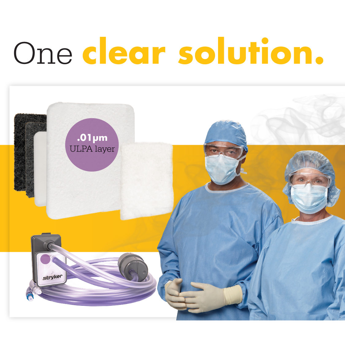 StrykerEndo's tweet photo. Every OR deserves the highest recommended level of filtration, which is why PneumoClear’s smoke evacuation tube sets contain a .01μm micron ULPA filter... Learn more, here: https://t.co/btpj7SZYl4 

#GoClear #SmokeFreeOR #PneumoClearTheAir https://t.co/n6djvcCGx7