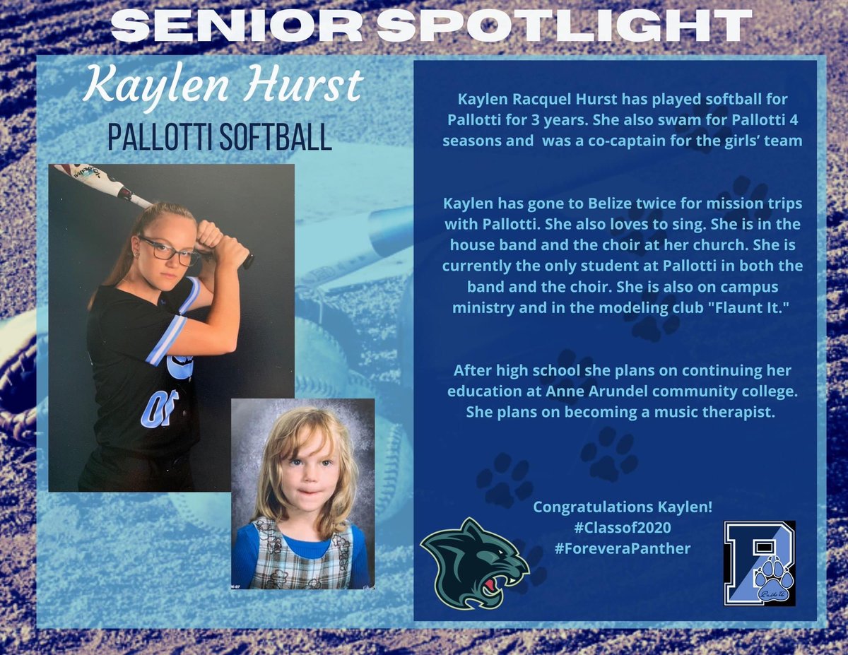 SVPHS_Softball's tweet photo. Senior Spotlight! Congratulations Kaylen! #ladypanthers 🥎🥎 https://t.co/lwWixQ3f5v