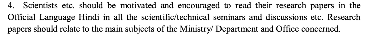 You've got to be kidding me right now! Scientists should be encouraged to use Hindi? For what? Why not Klingon?Does GoI know that there are non-Hindi speaking scientists or are they too blind/dumb to know about it? #EndHindiImposition