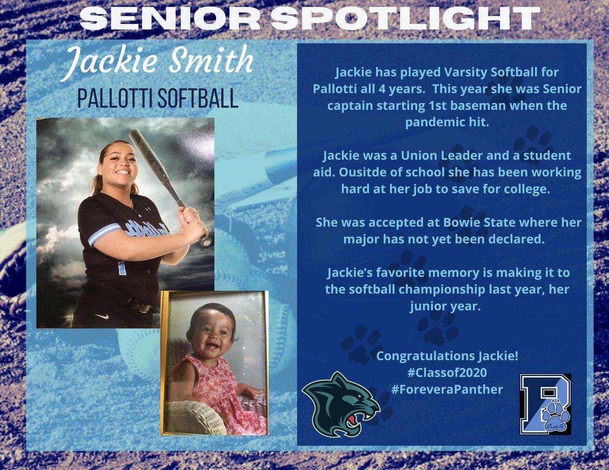 SVPHS_Softball's tweet photo. Senior Spotlight!! Congratulations Jackie!! #ladypanthers 🥎🥎 https://t.co/vjWhS1rNr3