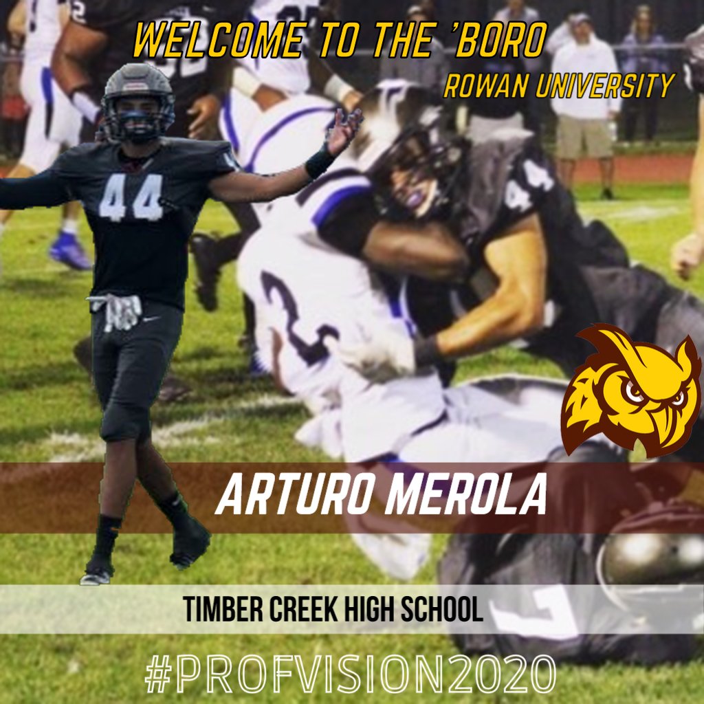 Rowan_Football's tweet photo. Welcome Arturo Merola from Timber Creek HS to the Profs! #PROFVISION2020 https://t.co/JuB5hDuIQj