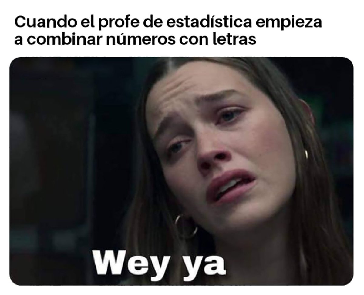 #humorestadistico #statsjokes #mathsjokes 😁
#Statistician #Statistics #Maths #Stats #Econometrics #DataAnalysis #Estadistico #Estadistica #Econometria #AnalisisDeDatos #DataScience #dataviz #CienciaDeDatos #datascientist #probability