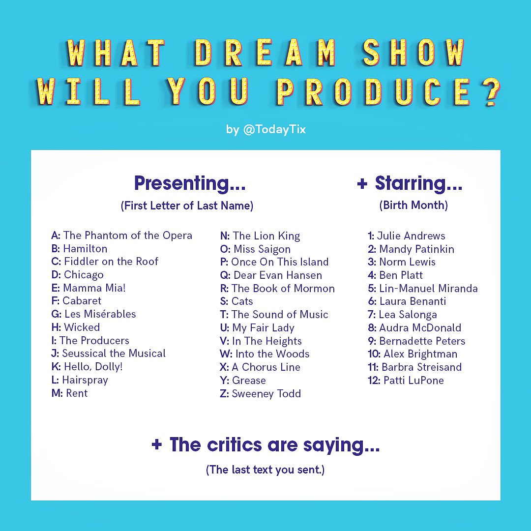 Tomorrowtix We Re Gonna Need Some Content Once Quarantine Is Over Which Show Are You Producing And What S The Buzz Tomorrowtix T Co 198gidpbna