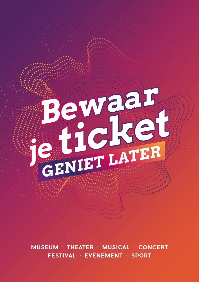 DutchNatBallet's tweet photo. Het is nog onzeker wanneer wij, en vele andere culturele podia, de deuren van ons theater weer mogen openen. Maar jij kunt ons helpen: bewaar je ticket tot onze deuren, of de deuren van een andere instelling waar je kaarten voor hebt, weer open gaan. #bewaarjeticket #genietlater https://t.co/iRaSPgvUAJ