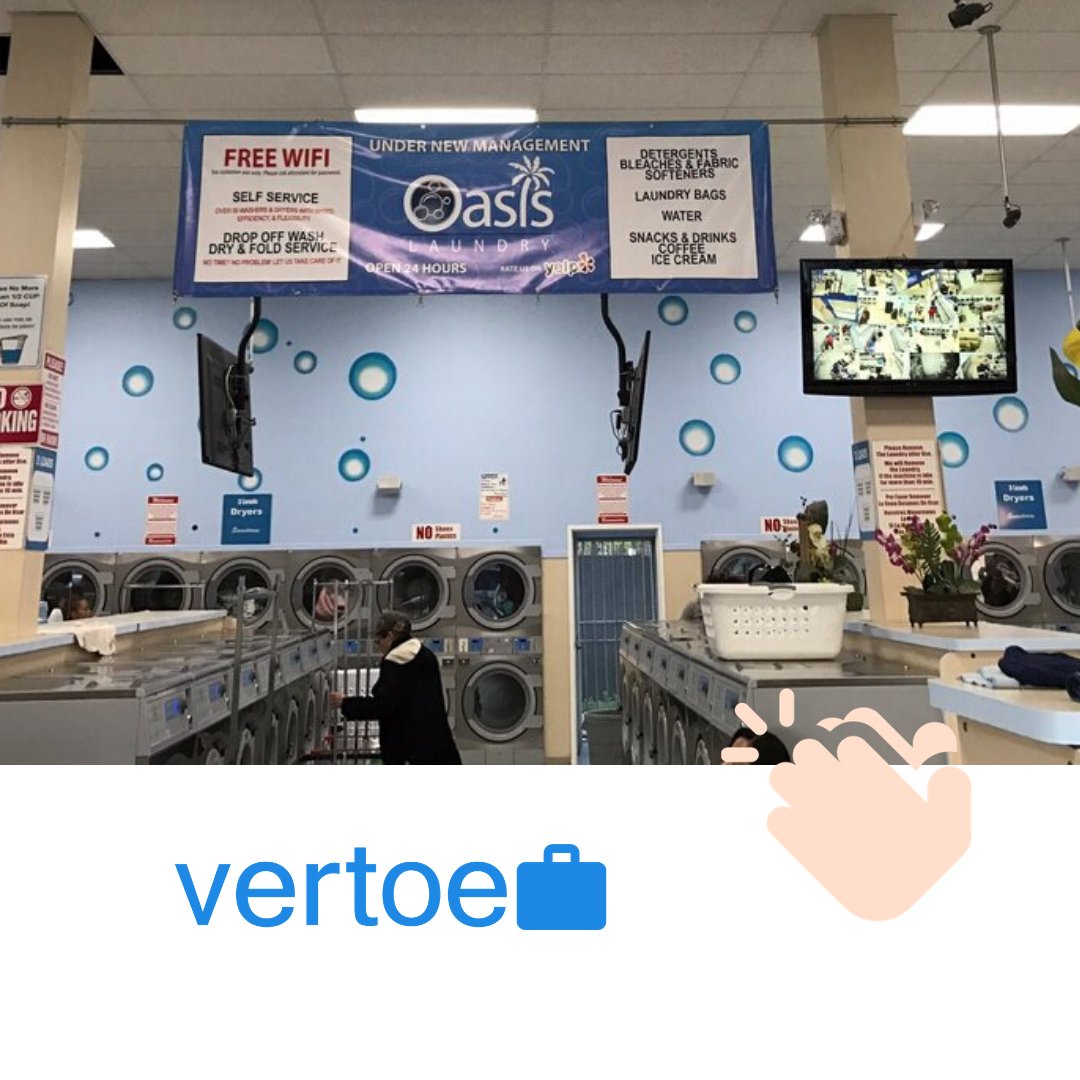 Today's Partner Spotlight
Oasis Laundry in Los Angeles is open for business.
Sells - Laundry Services
yelp.com/biz/oasis-laun…

Support small businesses that are open for business. We applaud their courage in helping the society get back on track #vertoepartnersupport