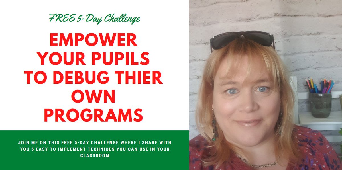 nichola_wilkin's tweet photo. FREE 5-day Challenge: Empower Your Pupils To Debug Their Own Programs. 5 challenges, 5 days to revolutionise your programming lessons. BOOK NOW! https://t.co/q3dWGhI7sT #teaching #computerscience #computing #programming #caschat #OCRCompSci #aqacomputerscience https://t.co/BpplsVbbr6