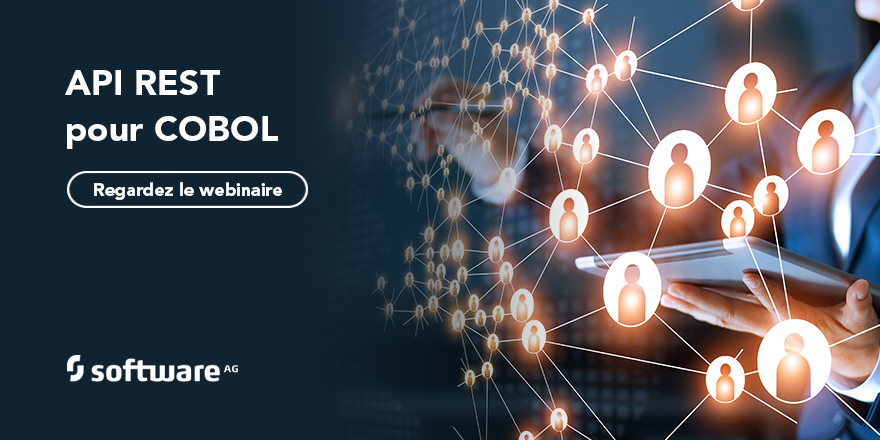 SoftwareAG's tweet image. Découvrez comment connecter vos applications COBOL mainframe à de nouveaux canaux, applications et services grâce aux API. Webinaire : bit.ly/2W97DaH 

#IntégrationMainframe #MainframeAPI #COBOL