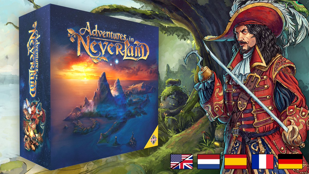 AdventuresBox's tweet image. Only 24 hours left to join the unique story-driven adventure game "Adventures in Neverland" on Kickstarter! Available in 5 languages, with 24 unlocked stretch goals, Game Trayz, miniatures and much more...we're heading towards $500,000!