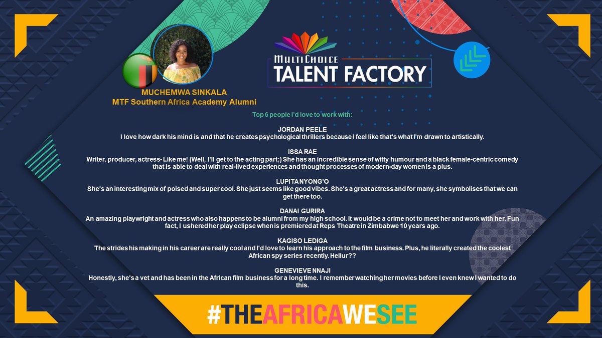 MCTalentFactory's tweet photo. Today we focus on Zuba writer and Architectural Digest YouTube channel addict,  Muchemwa Sinkala. Besides writing content, Muchemwa loves anything to do with real estate and interior design. 
 
#TheAfricaWeSee https://t.co/dffkkPevWz