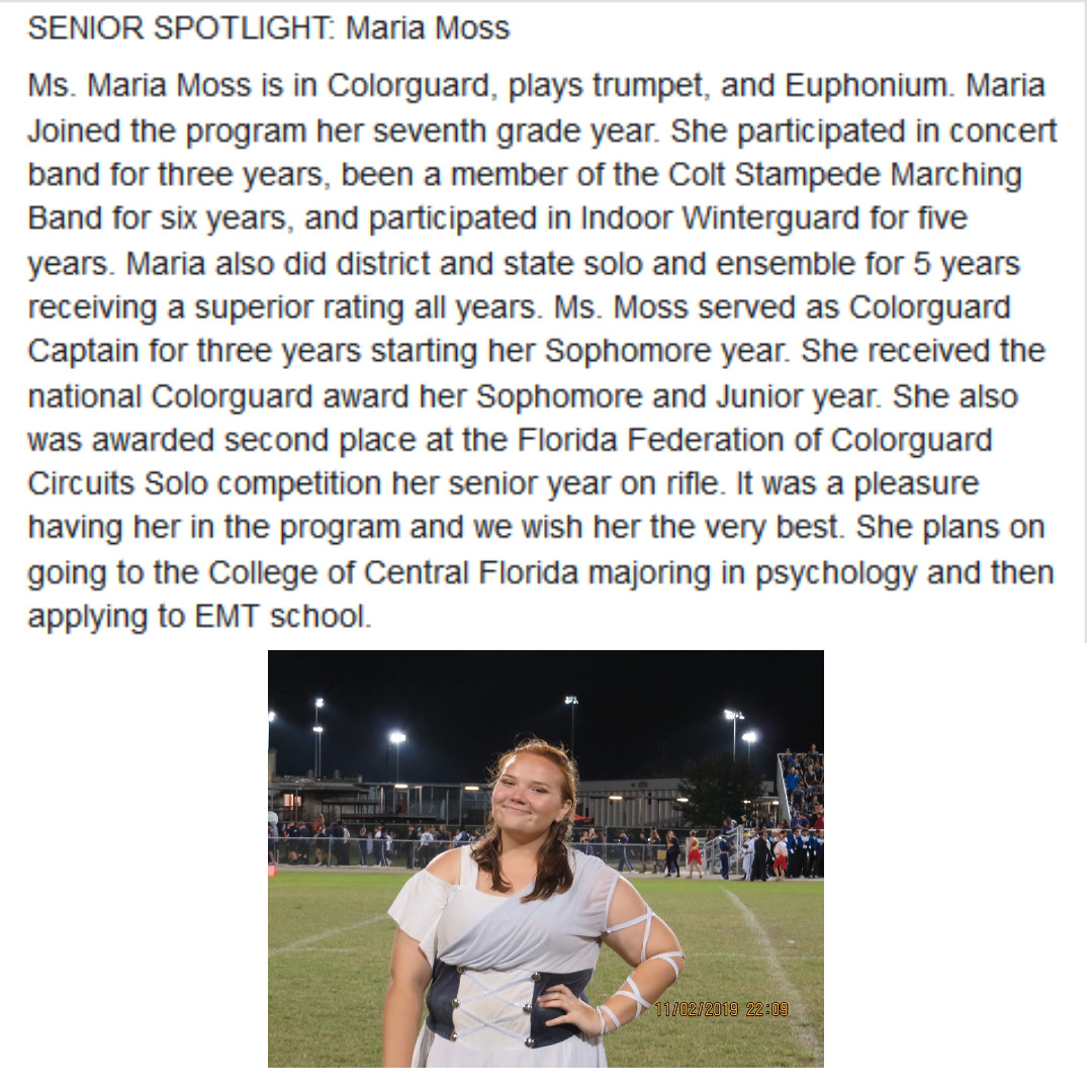 nmhs_music's tweet photo. Senior Spotlight 5/26/2020
Maria Moss
#Classof2020 #Seniors #ColtsinMusic #SeniorSpotlight
@nmarion_high @KinardsConnect1 @OcalaPreps
@OcalaStarBanner @wkmcateer4 @Grantham_Greats
For full post follow the link below:
https://t.co/GTnH0pBfKt https://t.co/1m19sjwxKG
