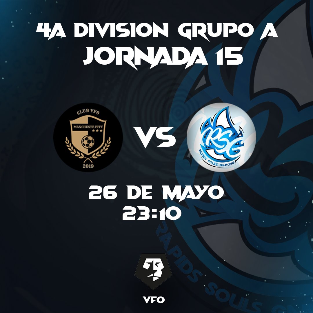 RapidsSoulsGMG's tweet photo. ⚽4ª DIVISION GRUPO 7 | @VFOspain

#JORNADA15

🗓️ 26/05/2020
⏰23:10

🆚@ManchestePity

🏆@VFOspain https://t.co/VvuFXX35an