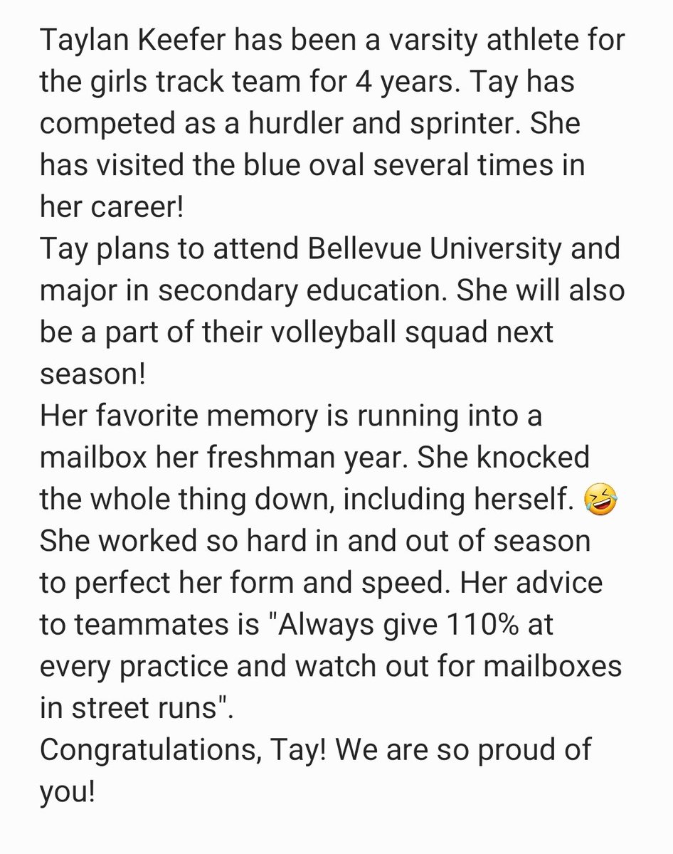 ALHSGirlsTF's tweet photo. *Senior Spotlight* @Taylankeefer #lynxsenior2020 @ALHSathletics https://t.co/VGzU3I2B0i