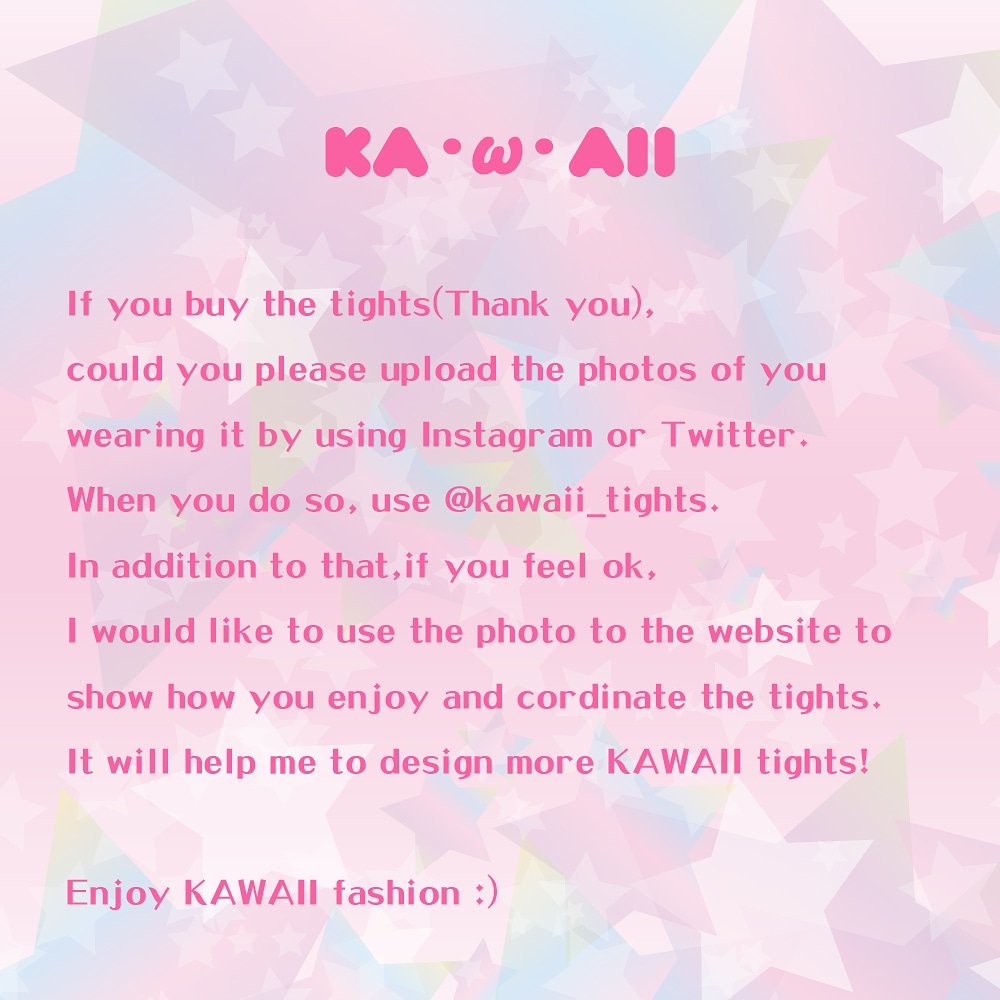 kawaii_tights's tweet photo. KA・ω・AII tights need model!! Pleeeeeease help me!!! #fashion #tights #leggings #model #modelrecruitment https://t.co/vZy1FLXcuE