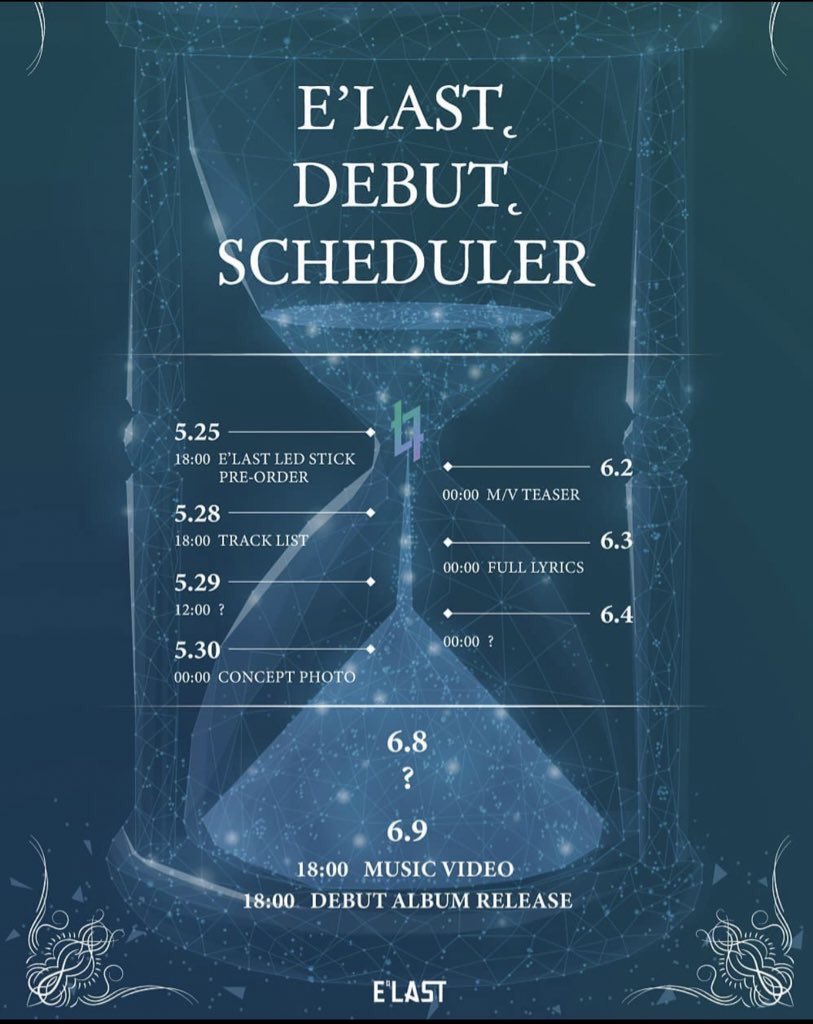 here is the schedule for their debut happening on june 9th!