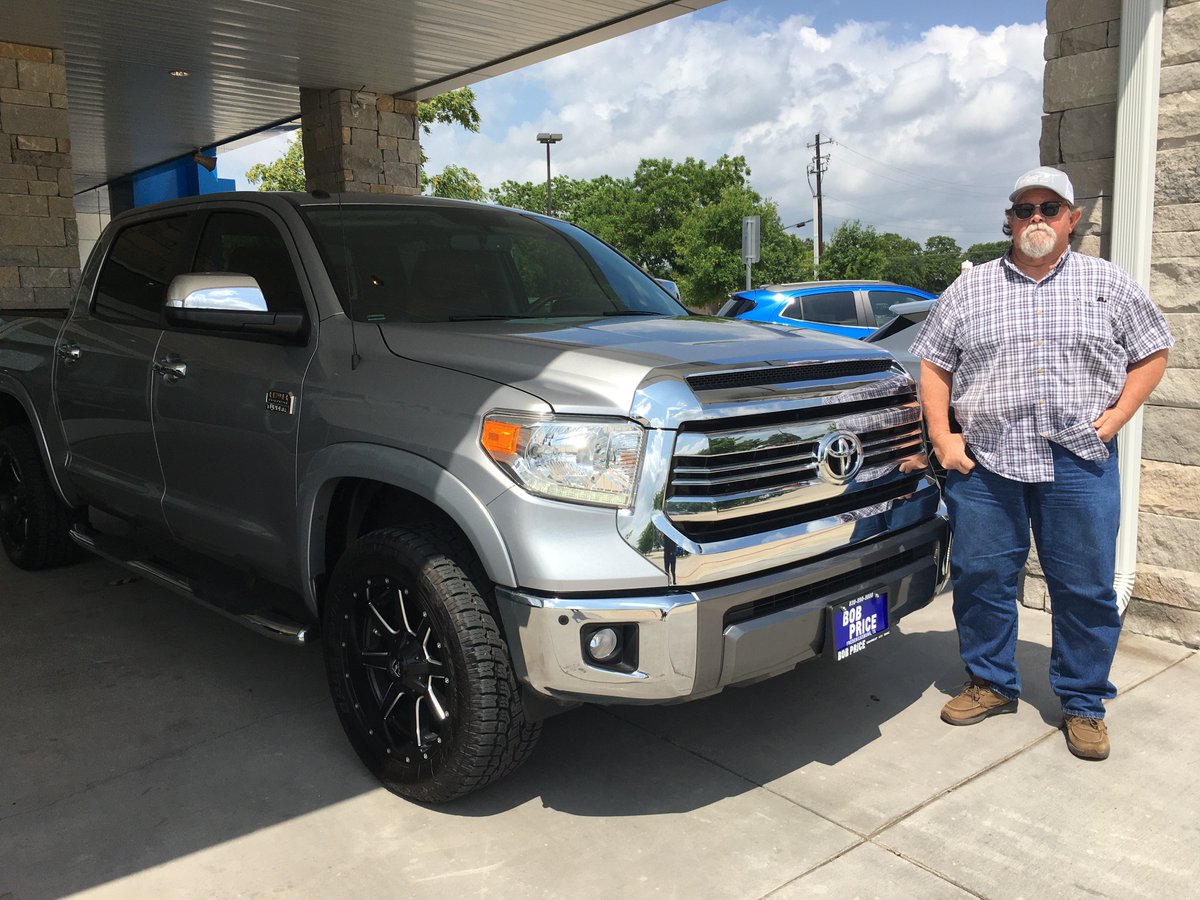 BobPriceAuto's tweet image. Congrats to Rock Dicke and his purchase of a 2017 Toyota Tundra. Thanks for choosing Bob Price Chevy Buick GMC and enjoy!

Sold by Michael Walling 
#bobpriceautogroup #toyota #preowned #inventory #dealership #auto #fredericksburg #kerrville #sanantonio #texas