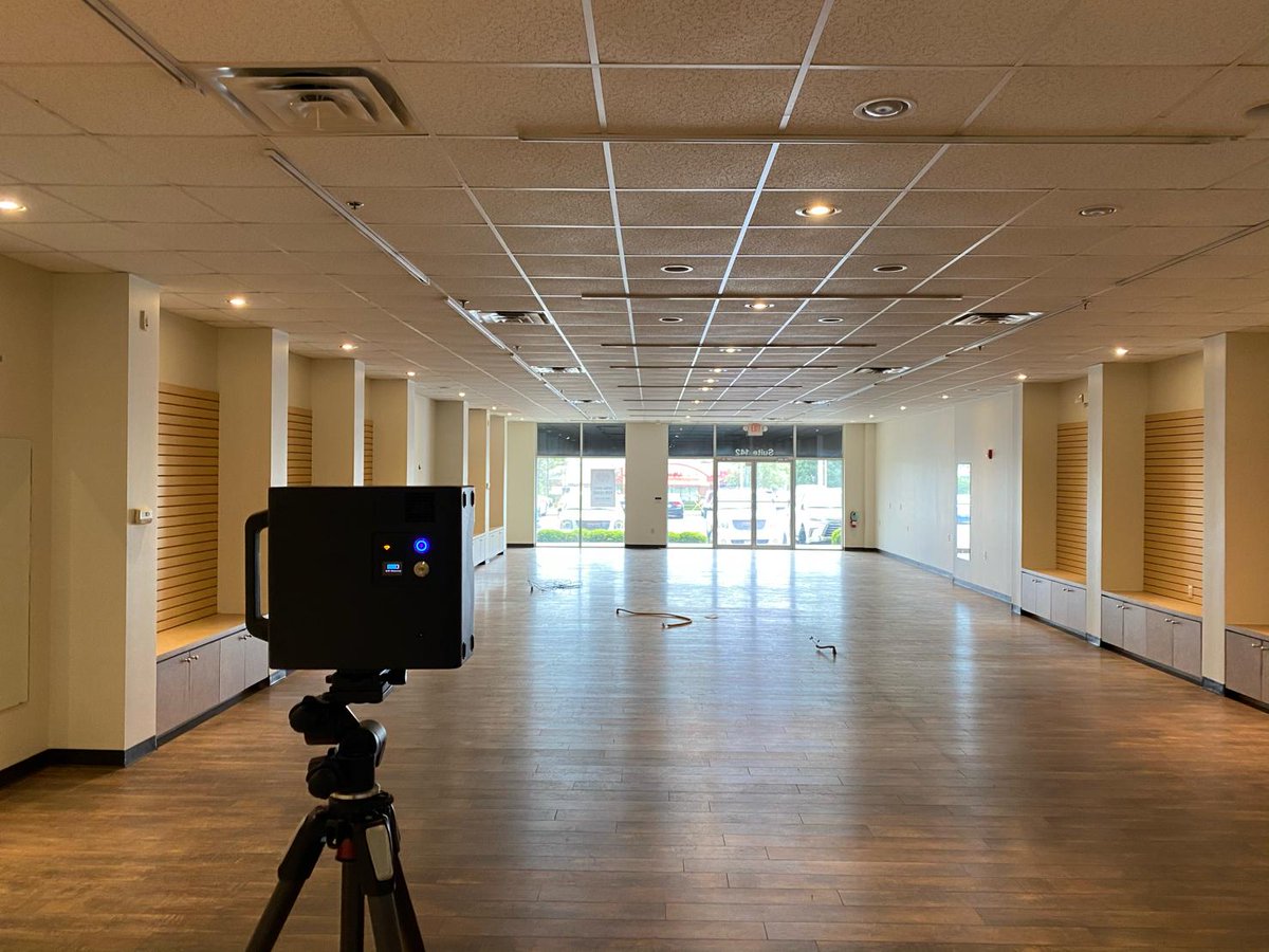CoStarGroup's tweet photo. Behind the scenes of a VR walkthrough 📸: Architectural photographer Justin Prokop and sales team member @Jamie_Limberg recently captured this for @LoopNet. We love seeing our team come together to support our clients during these times! https://t.co/srFcb40Mwj