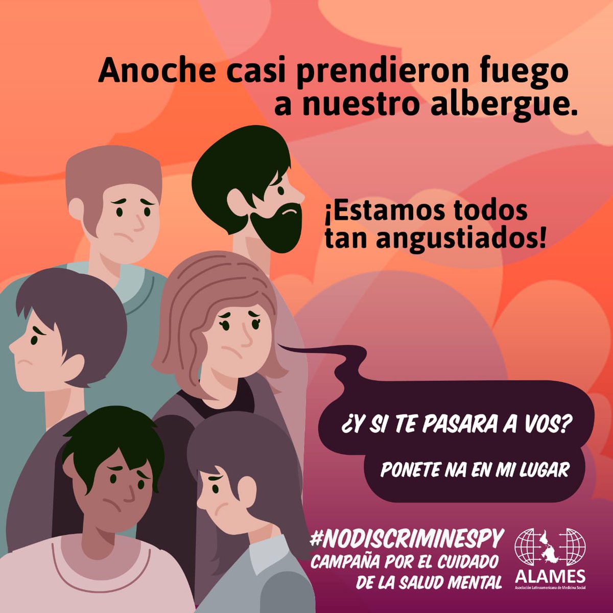 RocioCasco2's tweet photo. ¿Y si te pasara a vos? Ponete na en mi lugar 🤷🏽♀️
En esta pandemia🌳que sea el cuidado y la 🤝🏽 solidaridad la que nos organice como sociedad.
#NoDiscriminesPy #ALAMESPy https://t.co/Qa1Ny0nsHd