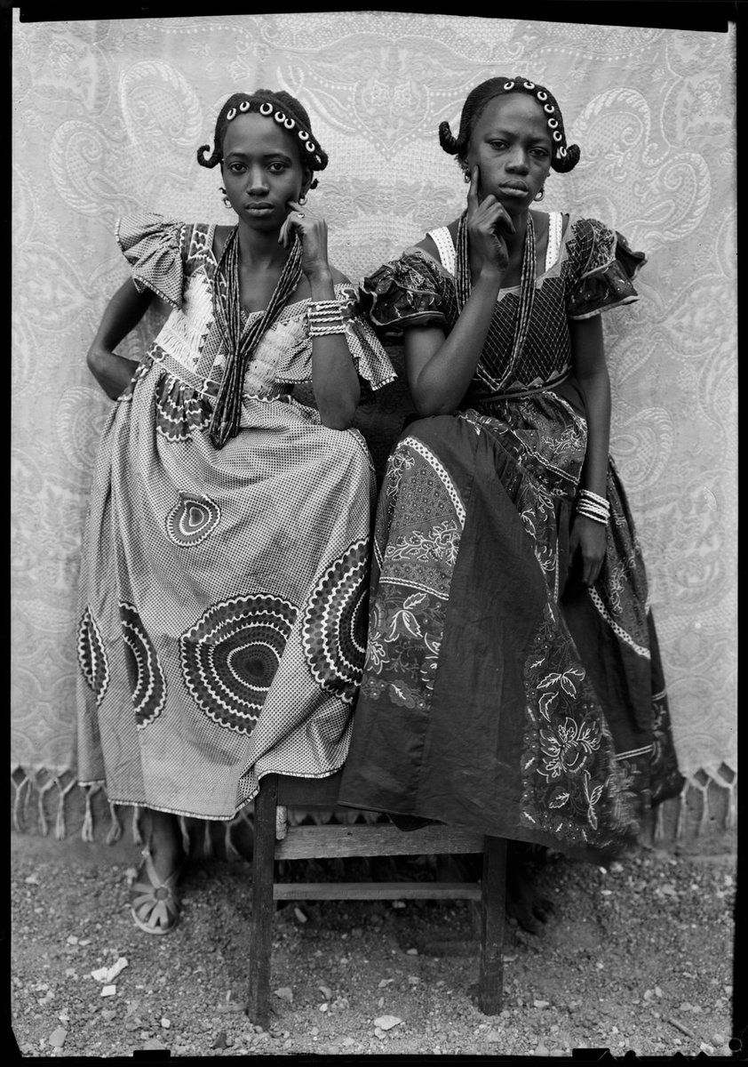 Portraits by Malian photographer Seydou Keïta, 1950s, known for his private shots of Bamako residents that capture the people during their nation's transition to independence