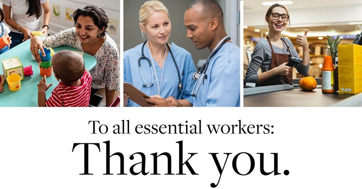 PlaidMooseCreat's tweet photo. Thank you to all the essential workers keeping us safe, healthy, and fed. Through your efforts, and the sacrifices of the entire community, we’ll get through this.

We’ve never been more proud to be your community bank.
We’re here to support you however we can. https://t.co/VLG0OdiSEK