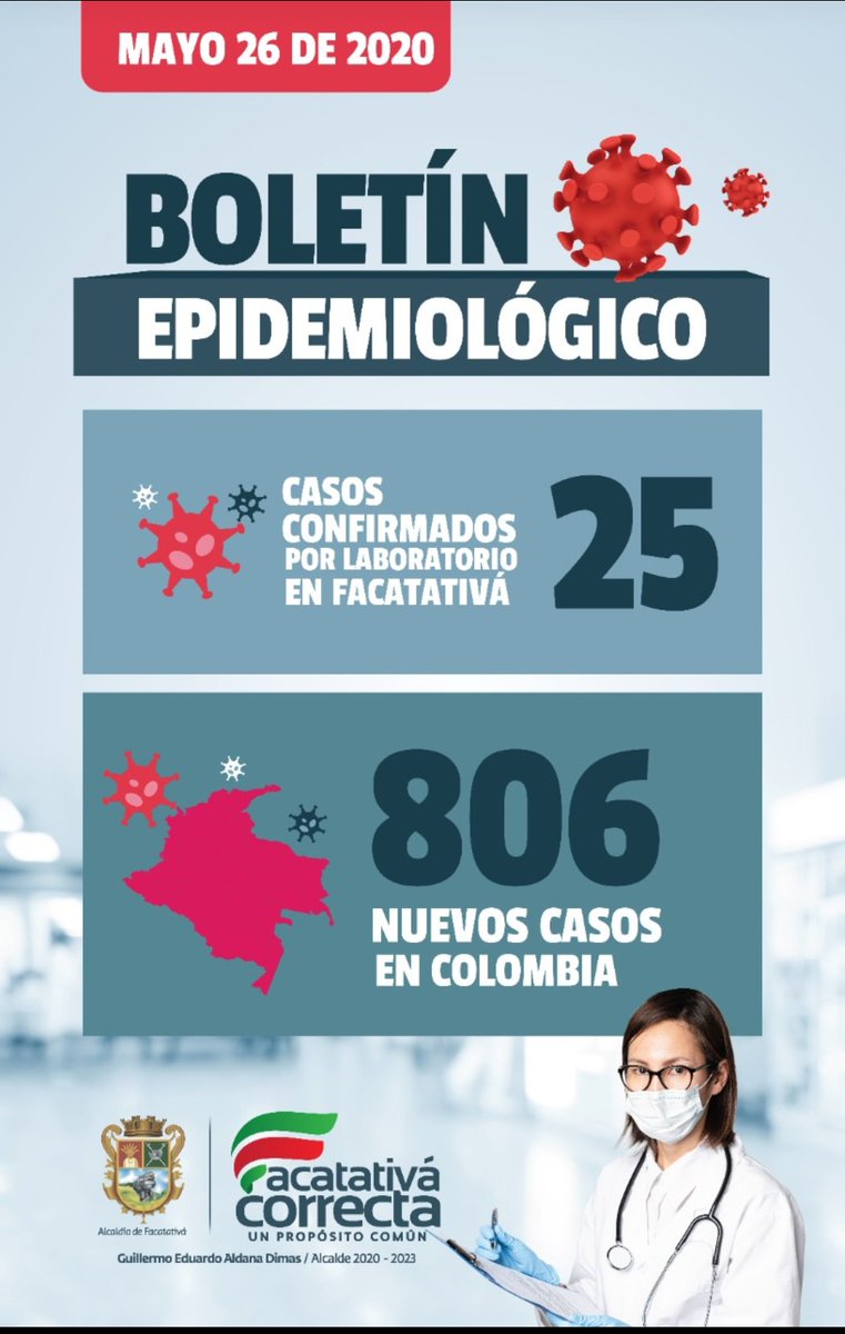 AlFacatativa's tweet photo. #Salud 🦠 || Actualización: El día de ayer se reportó un caso positivo en el municipio vecino de El Rosal, el cual pertenece a Facatativá. El reporte a la fecha son 25 casos positivos de Covid-19 en el municipio.
#FacatativáCorrectaUnPropósitoComún https://t.co/Z3GzGRPpnr