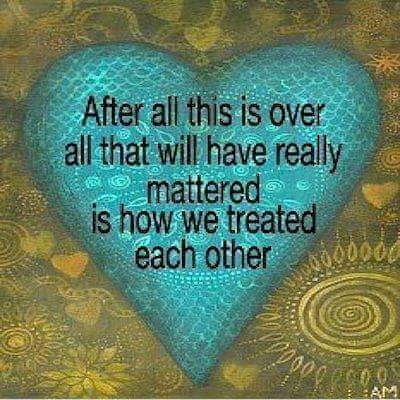 We can make up academic gaps.

We can make up tasks that never got done. 

We need to focus on relationships.
 💛🧡❤