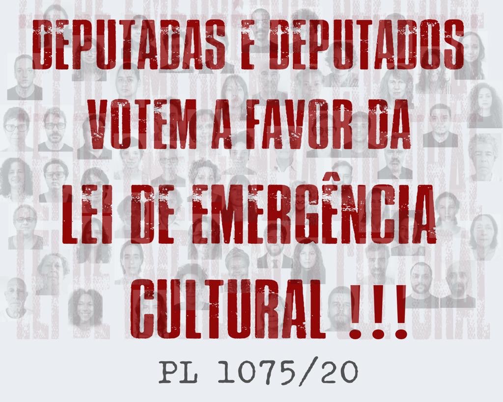Nicobates's tweet photo. O setor cultural exige a aprovação do plano emergencial para a cultura e as artes. #AprovaEmergenciaCultural https://t.co/cukqEzizEa