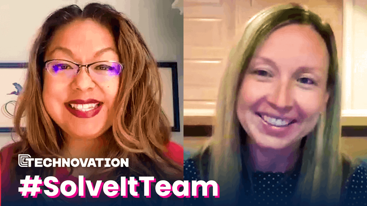 technovation's tweet photo. In today’s #SolveItTeam video, Senior Pro Bono Attorney at @HoganLovells Blair Decker talks about how to break down complex, challenging problems like domestic abuse into actionable, solution-oriented steps: https://t.co/28ysK7s6Mg https://t.co/IpfcUeXnAs