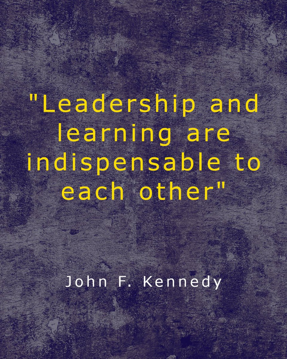 We love this quote by John F. Kennedy because it is so true: "Leadership and learning are indispensable to each other". What do you do to raise the bar? 🙋 #lifelonglearning #LeadershipDevelopment #ValuesDrivenLeadership