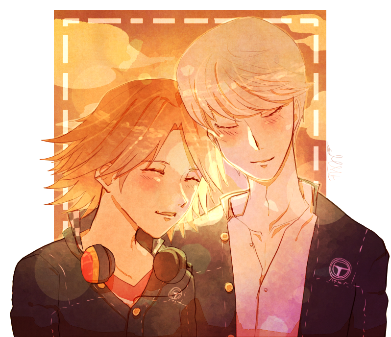 Some quick Souyo drawing of the boys ! 🧡

#Persona4 #Souyo #YosukeHanamura #YuNarukami