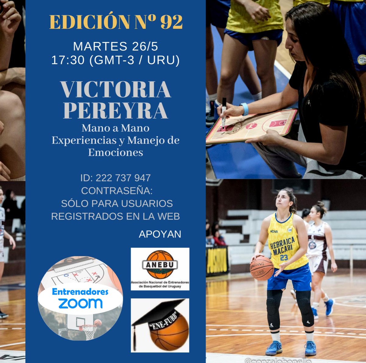 AnebuPrensa's tweet photo. Hoy martes 26 de mayo en @CoachesZoom esZoom 17:30 hs. Uy @09_Victoria y a las 19:00 hs. Uy Zoom Interactivo
@EneFubb https://t.co/B7dMCTrsEk